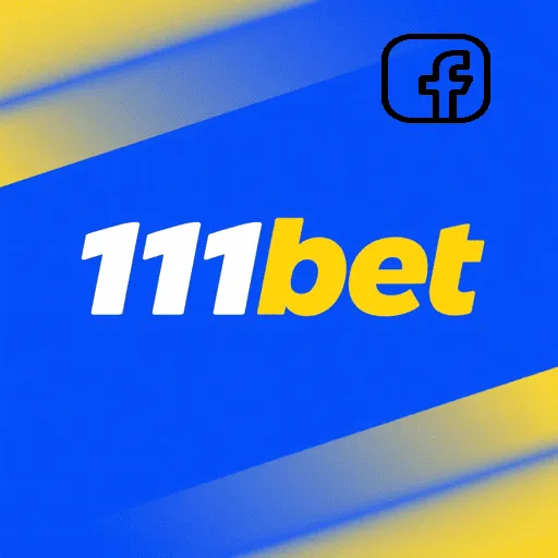 Imagem promovendo a página oficial da 111bet no Facebook